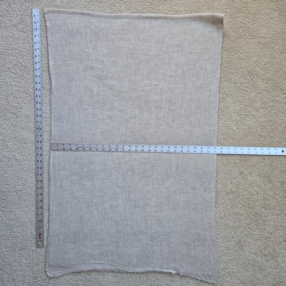 Accessories - NWOT Cashmere Woven Lightweight Tan/Grey Scarf